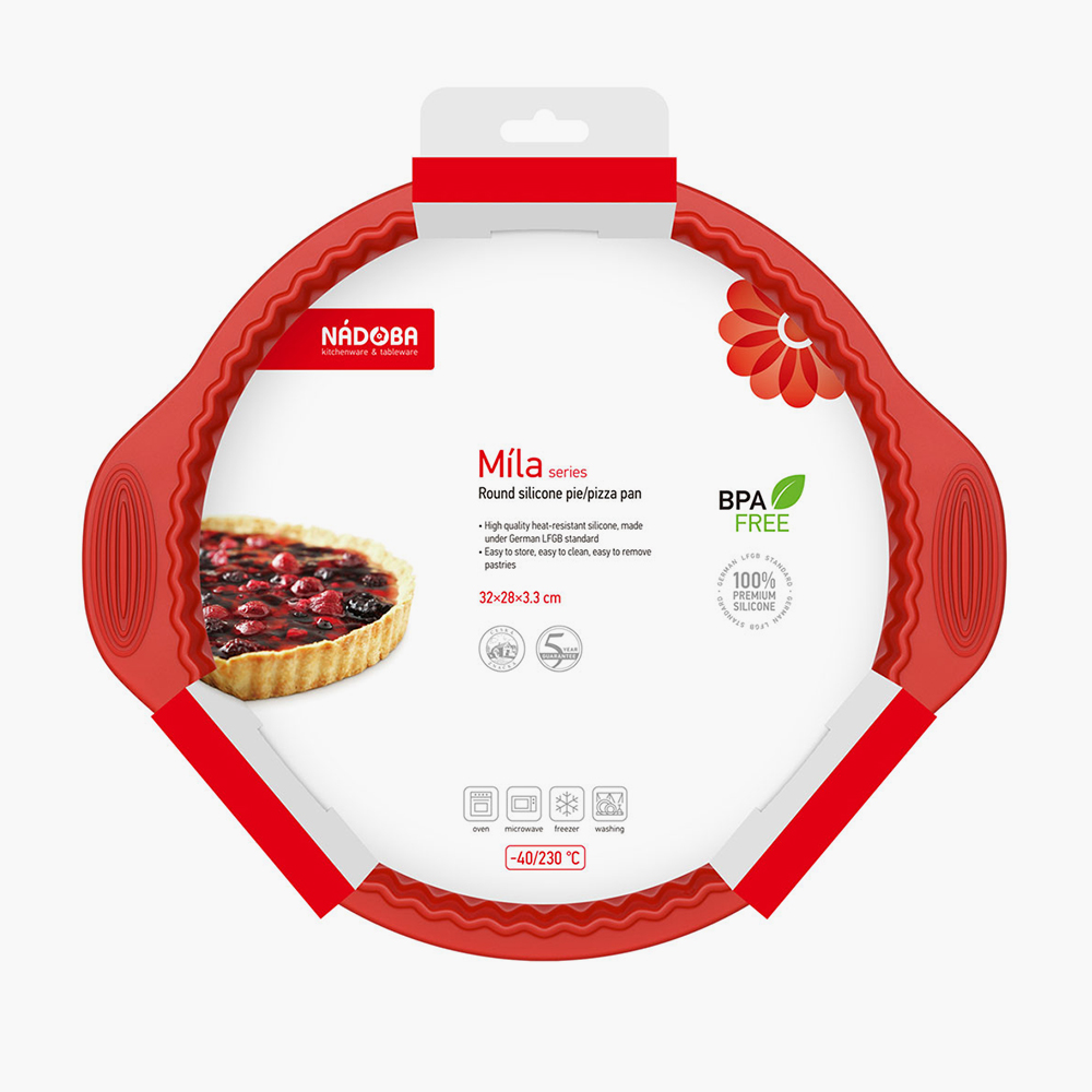 Round silicone pie/pizza pan, Míla 